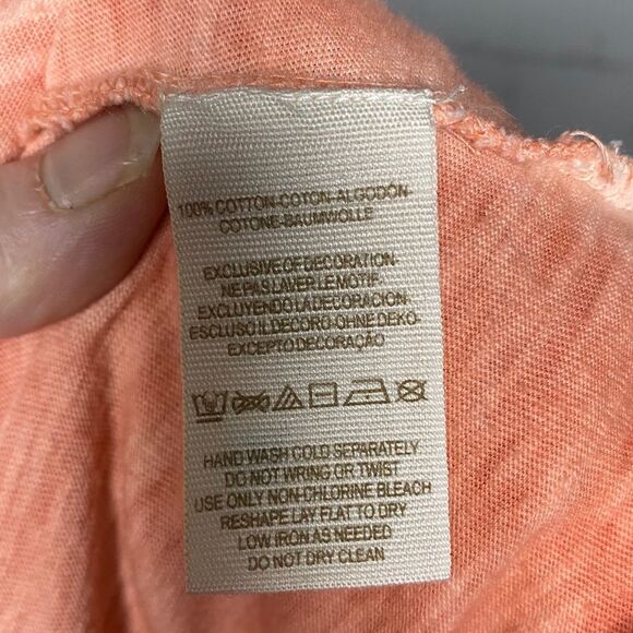 Free People TIGER EYE Long Sleeve Boho Tee Aztec Orange Small - Picture 6 of 7